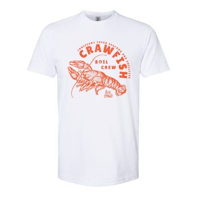 Crawfish Crew Retro Louisiana Cajun Seafood Gift Softstyle CVC T-Shirt