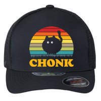 Chonk Cat Retro Vintage Flexfit Unipanel Trucker Cap