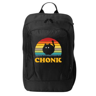 Chonk Cat Retro Vintage City Backpack