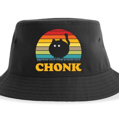 Chonk Cat Retro Vintage Sustainable Bucket Hat