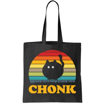 Chonk Cat Retro Vintage Tote Bag