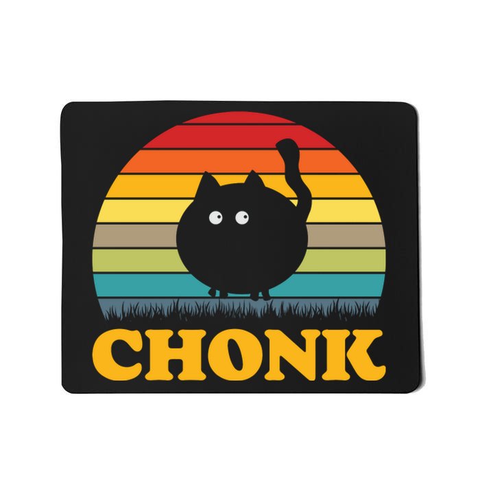 Chonk Cat Retro Vintage Mousepad