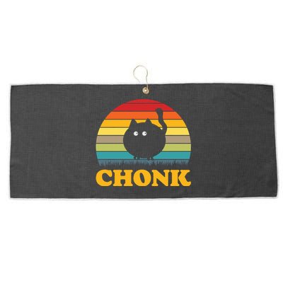 Chonk Cat Retro Vintage Large Microfiber Waffle Golf Towel