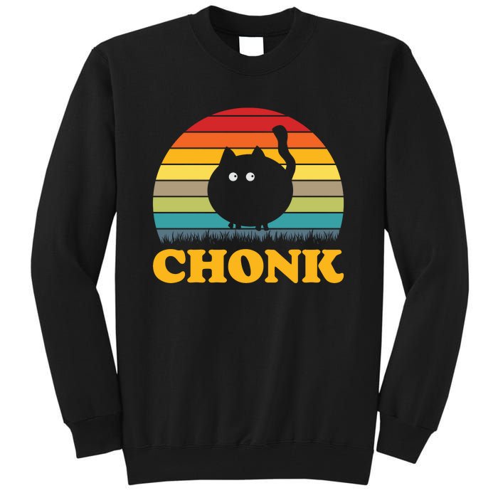 Chonk Cat Retro Vintage Tall Sweatshirt