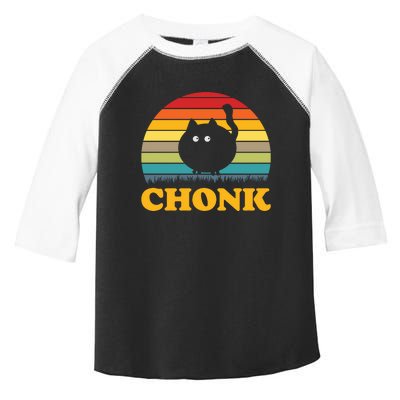 Chonk Cat Retro Vintage Toddler Fine Jersey T-Shirt