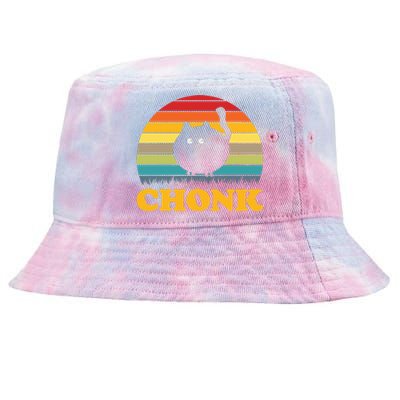 Chonk Cat Retro Vintage Tie-Dyed Bucket Hat