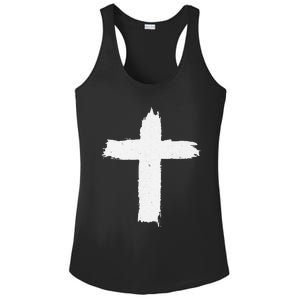 Christian Cross Religious Symbol Jesus Is King Forever Ladies PosiCharge Competitor Racerback Tank