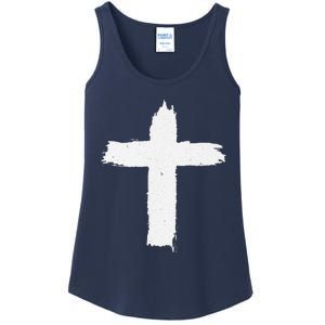 Christian Cross Religious Symbol Jesus Is King Forever Ladies Essential Tank