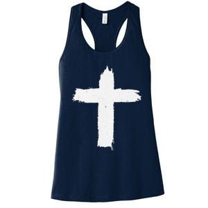 Christian Cross Religious Symbol Jesus Is King Forever Women's Racerback Tank