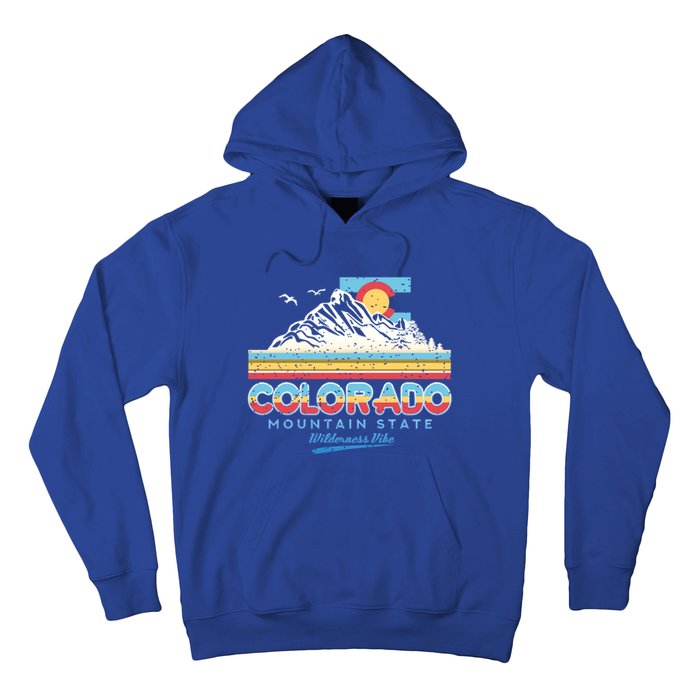 Classic Colorado Retro Colorful 80s Design Funny Gift Hoodie