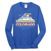 Classic Colorado Retro Colorful 80s Design Funny Gift Tall Long Sleeve T-Shirt