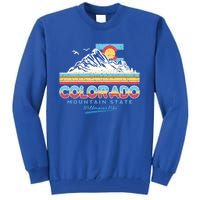 Classic Colorado Retro Colorful 80s Design Funny Gift Tall Sweatshirt