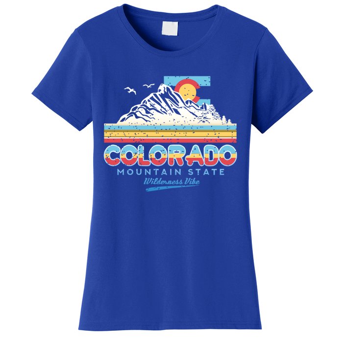 Classic Colorado Retro Colorful 80s Design Funny Gift Women's T-Shirt