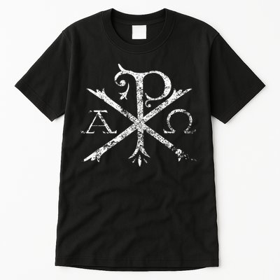 Christian Chi Rho Labarum Christogram Cross Faith Tall T-Shirt