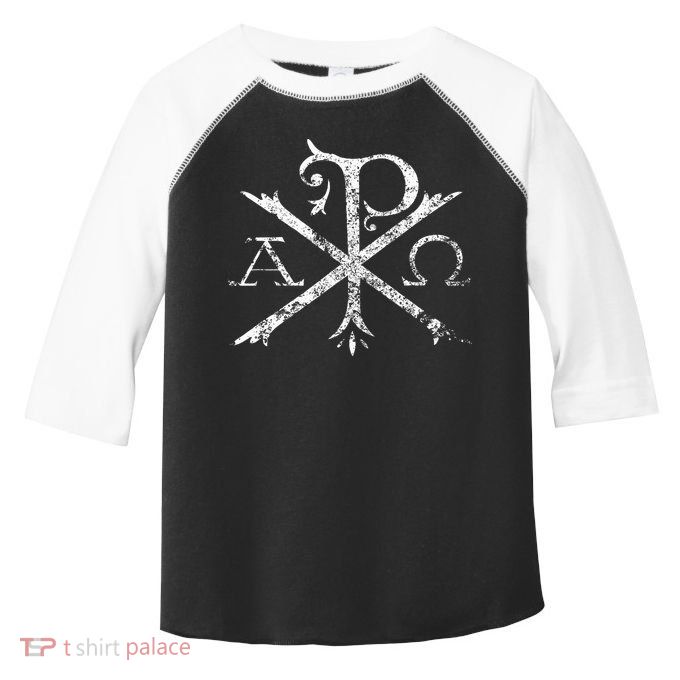 Christian Chi Rho Labarum Christogram Cross Faith Toddler Fine Jersey T-Shirt
