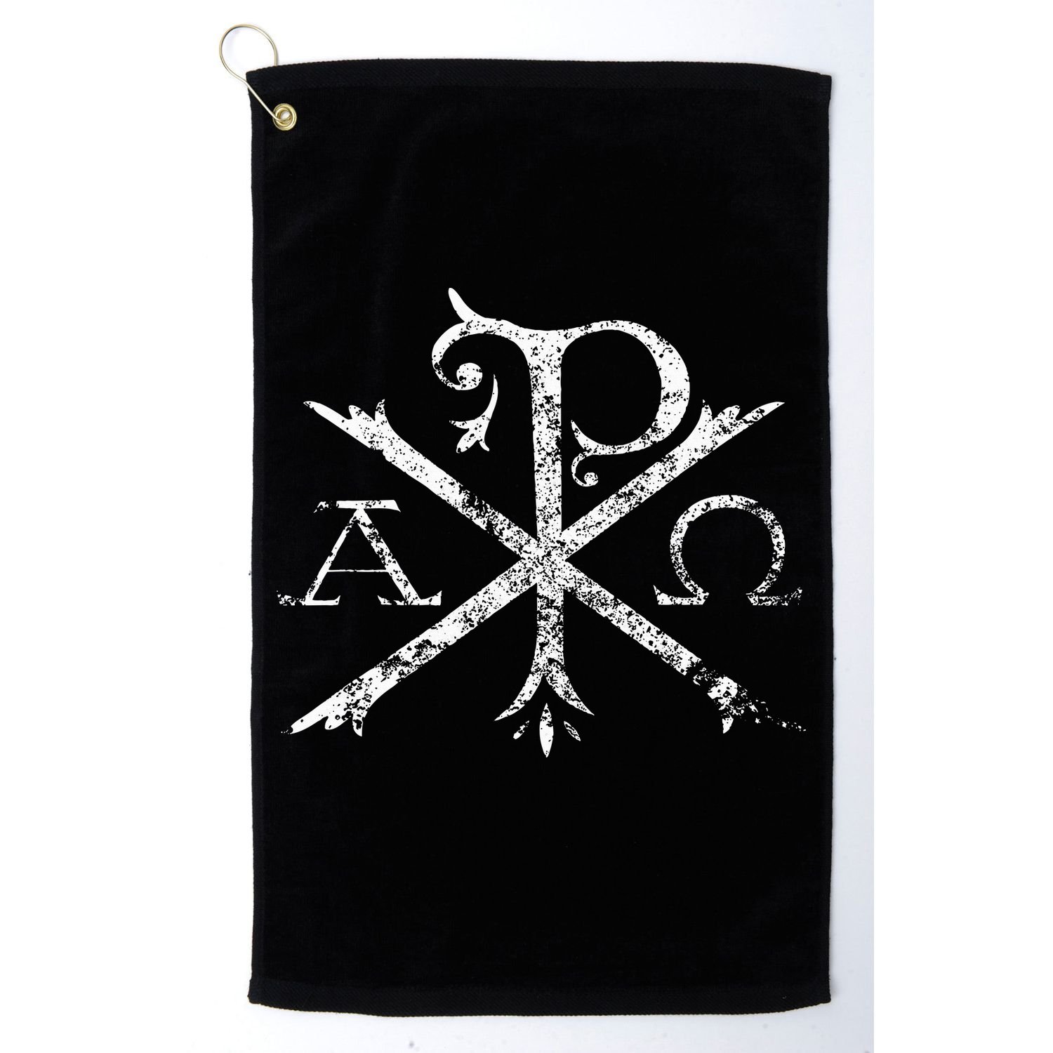 Christian Chi Rho Labarum Christogram Cross Faith Golf Towel