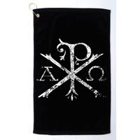 Christian Chi Rho Labarum Christogram Cross Faith Golf Towel