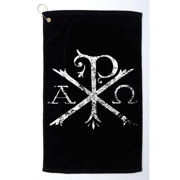 Christian Chi Rho Labarum Christogram Cross Faith Golf Towel