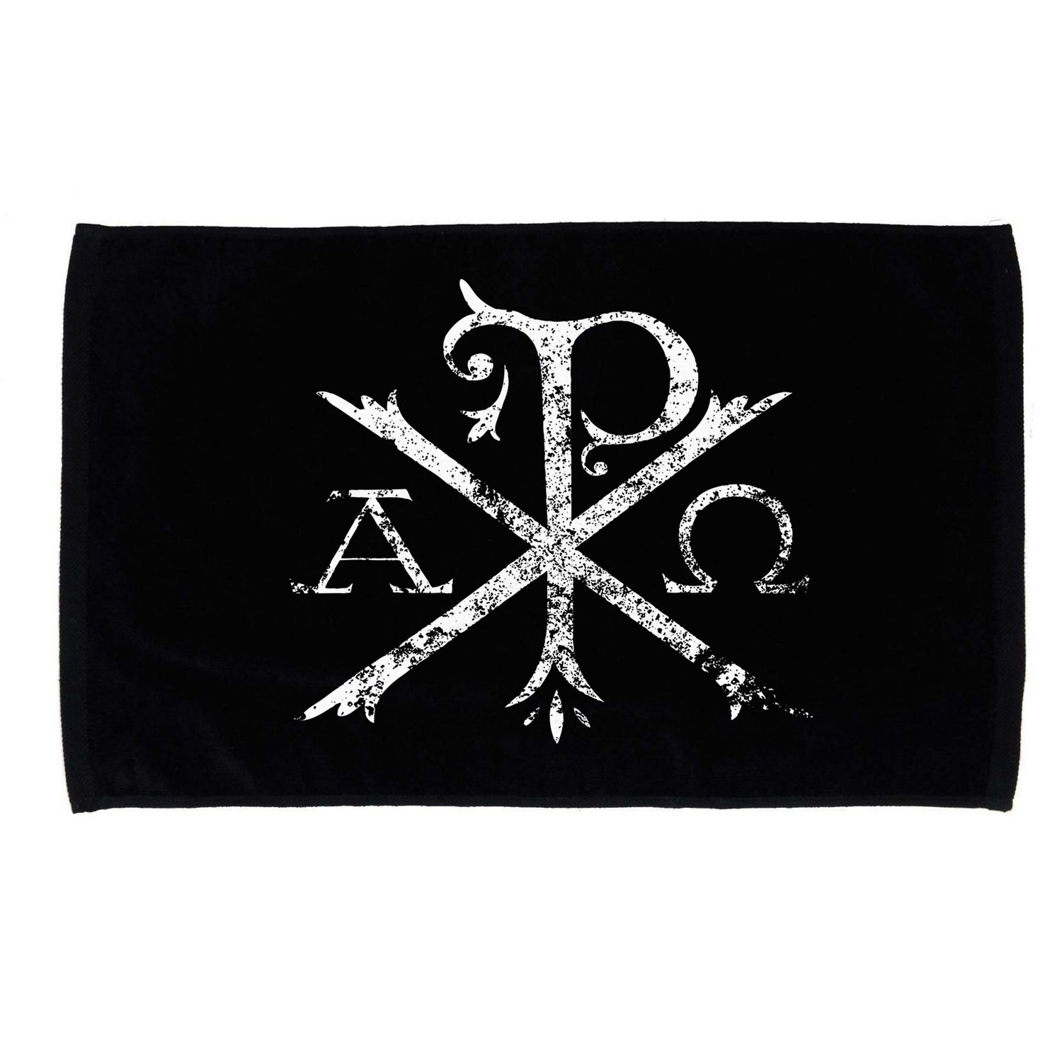 Christian Chi Rho Labarum Christogram Cross Faith Microfiber Hand Towel