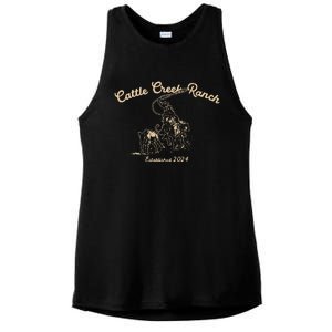 Cattle Creek Roping Country Ladies PosiCharge Tri-Blend Wicking Tank