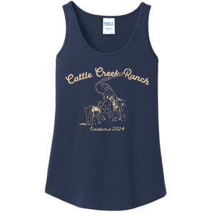 Cattle Creek Roping Country Ladies Essential Tank