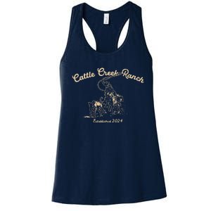 Cattle Creek Roping Country Women's Racerback Tank