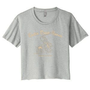 Cattle Creek Roping Country Women's Crop Top Tee