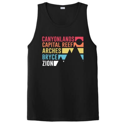 Canyonlands Capital Reef Arches Zion Bryce Utahs National Parks PosiCharge Competitor Tank