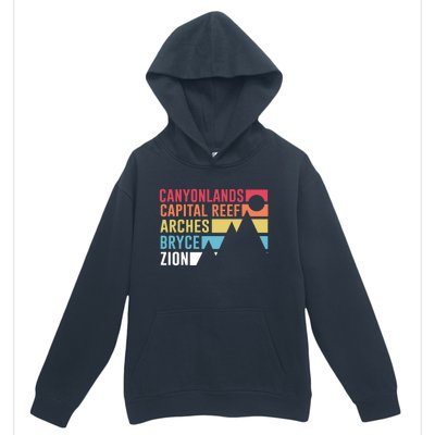 Canyonlands Capital Reef Arches Zion Bryce Utahs National Parks Urban Pullover Hoodie