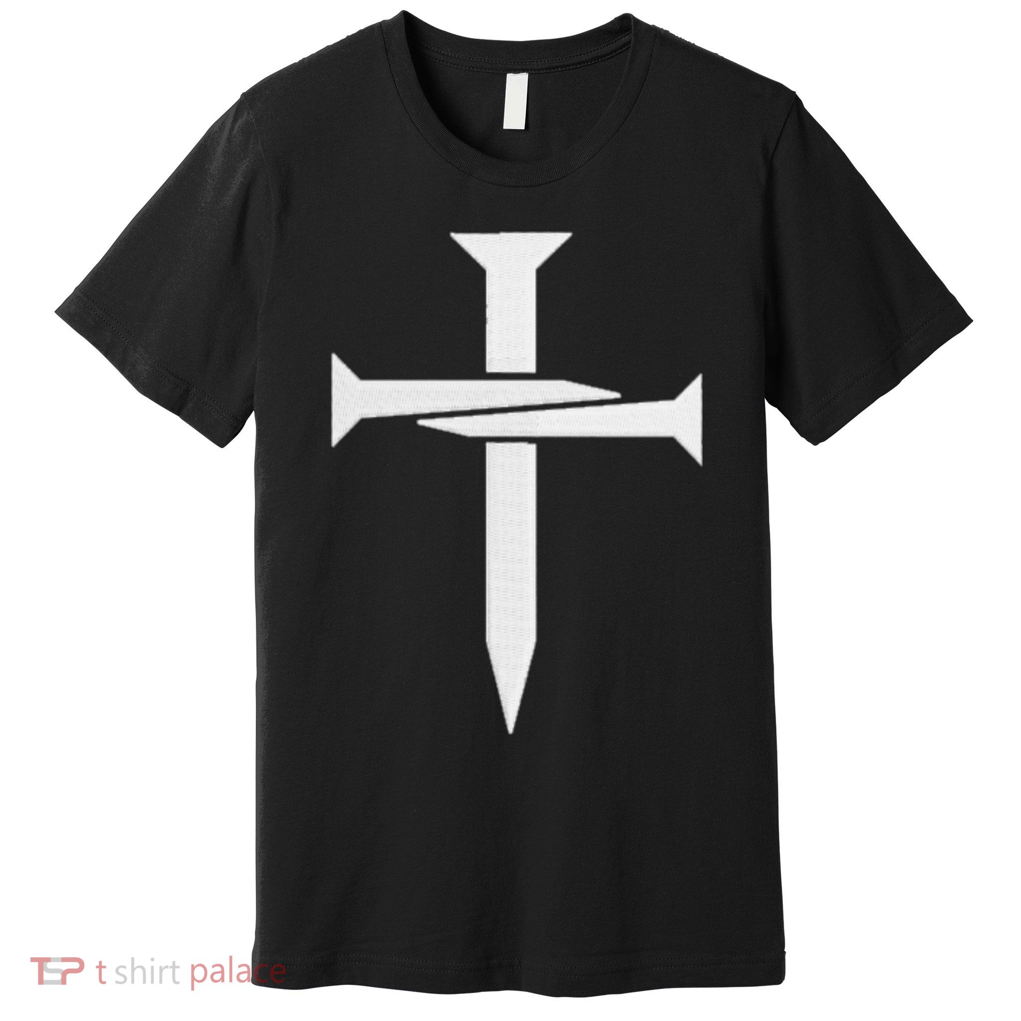 Cross Embroidered Premium T-Shirt
