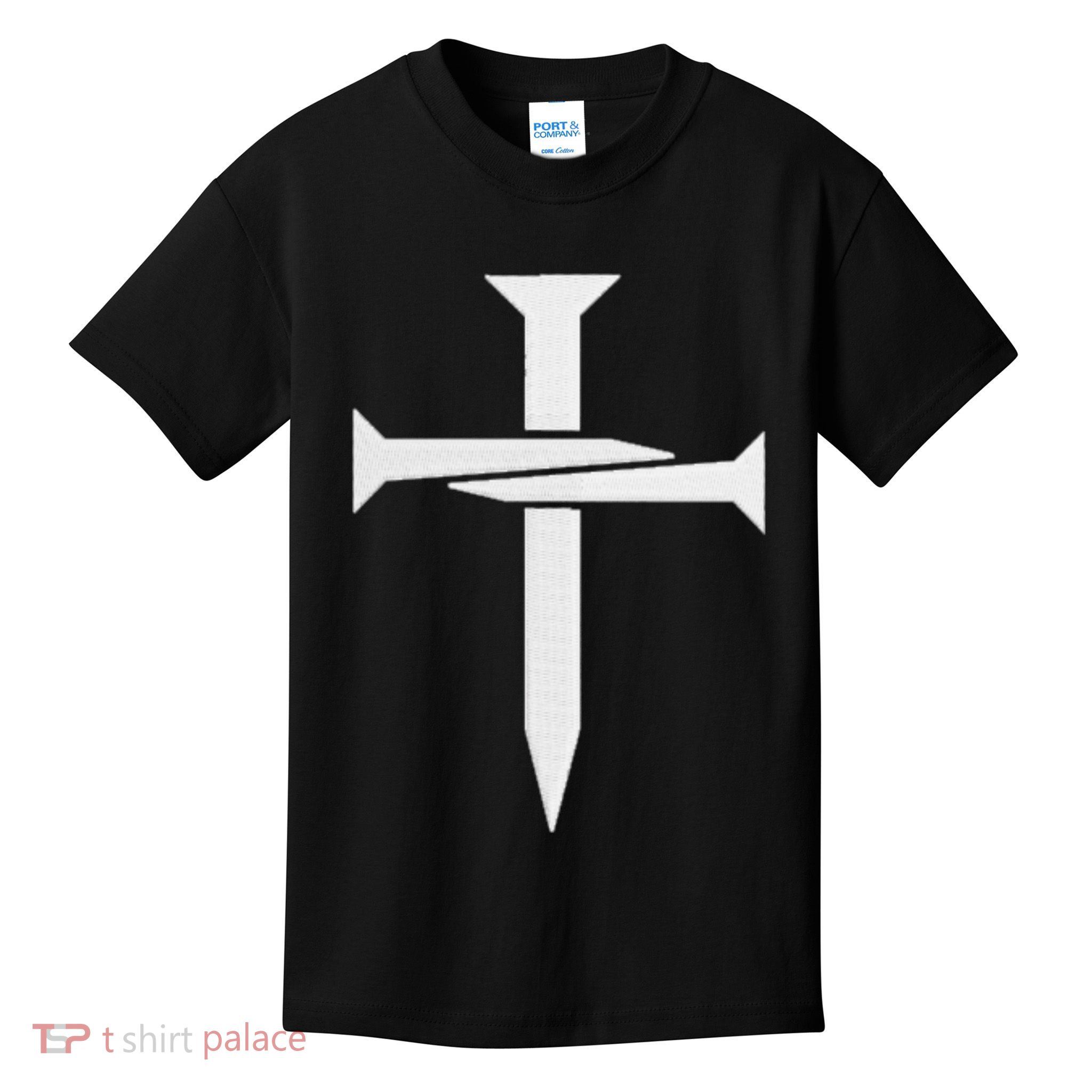 Cross Embroidered Kids T-Shirt