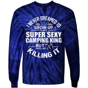 Camping Camper Rv Camping Vacation Camping Dad Tie-Dye Long Sleeve Shirt