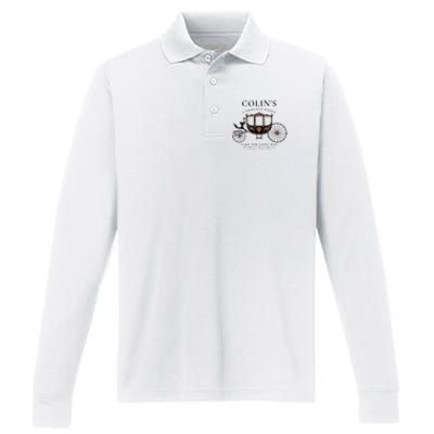 ColinS Carriage Rides Take The Long Way Performance Long Sleeve Polo