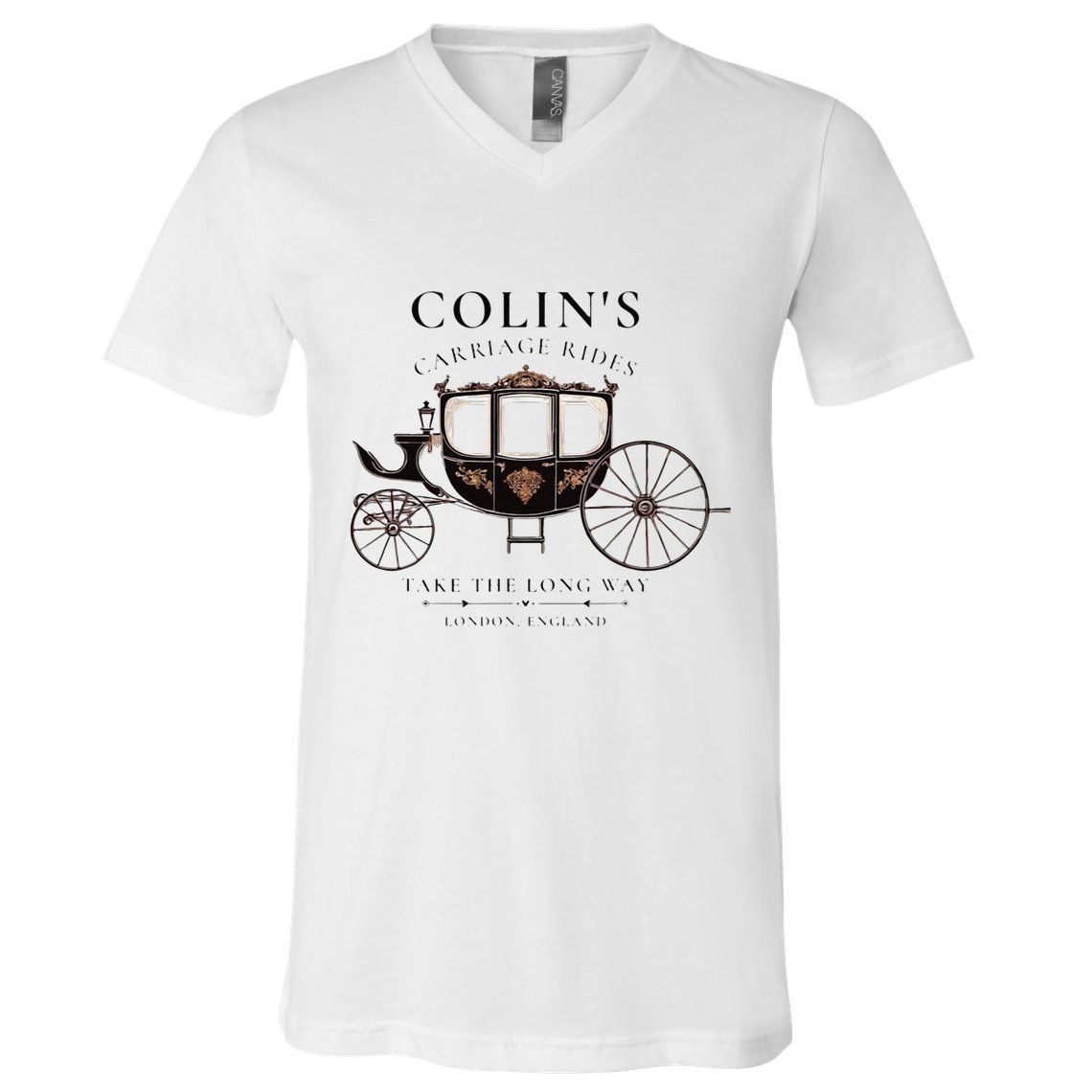ColinS Carriage Rides Take The Long Way V-Neck T-Shirt