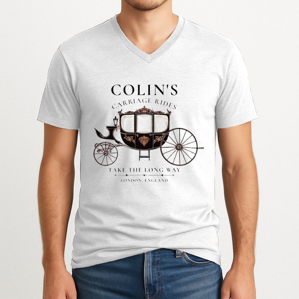 ColinS Carriage Rides Take The Long Way V-Neck T-Shirt
