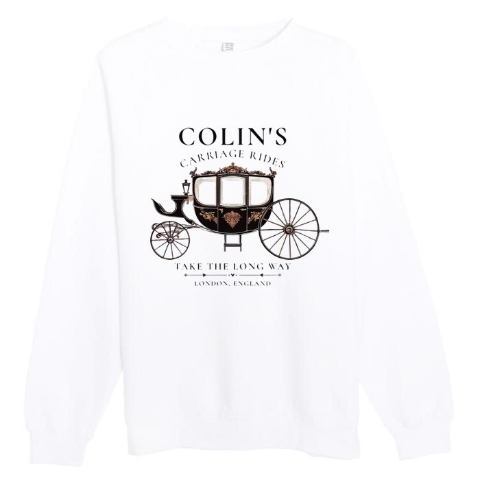 ColinS Carriage Rides Take The Long Way Premium Crewneck Sweatshirt