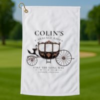 ColinS Carriage Rides Take The Long Way Golf Towel