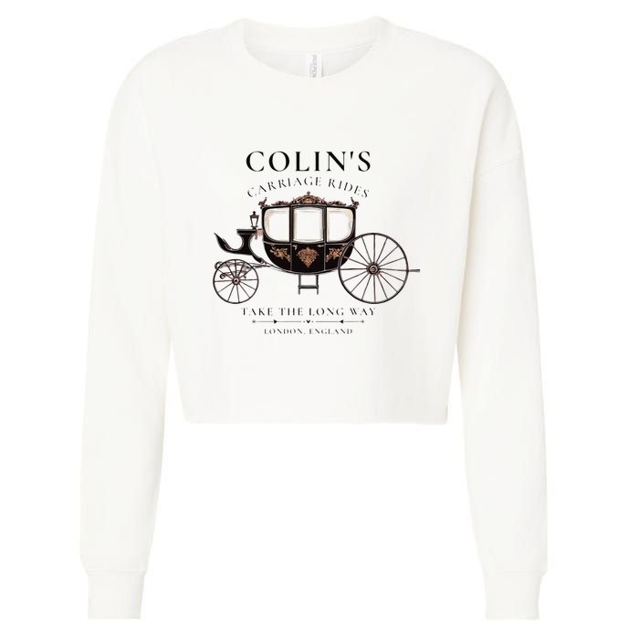 ColinS Carriage Rides Take The Long Way Cropped Pullover Crew