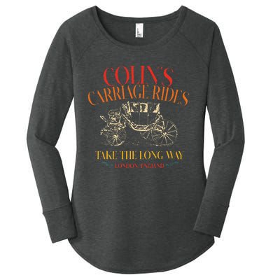 ColinS Carriage Rides Take The Long Way Women's Perfect Tri Tunic Long Sleeve Shirt