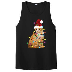 Cat Christmas Ree Santa Funny Xmas Cat Lover PosiCharge Competitor Tank