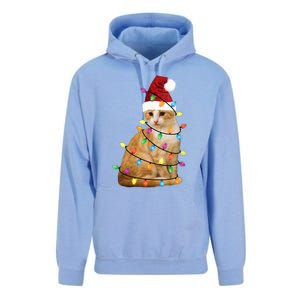 Cat Christmas Ree Santa Funny Xmas Cat Lover Unisex Surf Hoodie