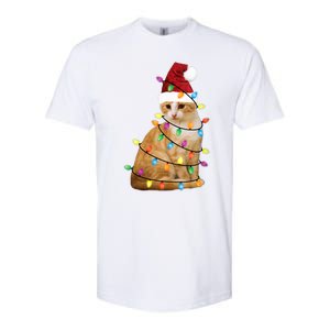 Cat Christmas Ree Santa Funny Xmas Cat Lover Softstyle CVC T-Shirt