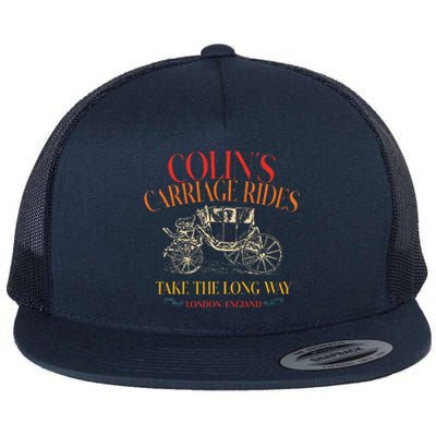 ColinS Carriage Rides Take The Long Way Flat Bill Trucker Hat