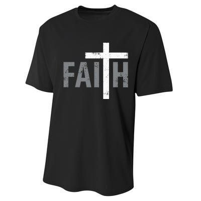 Christian Christ Religious Faith Cross Performance Sprint T-Shirt