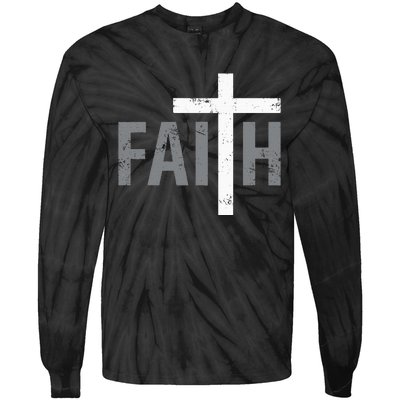 Christian Christ Religious Faith Cross Tie-Dye Long Sleeve Shirt