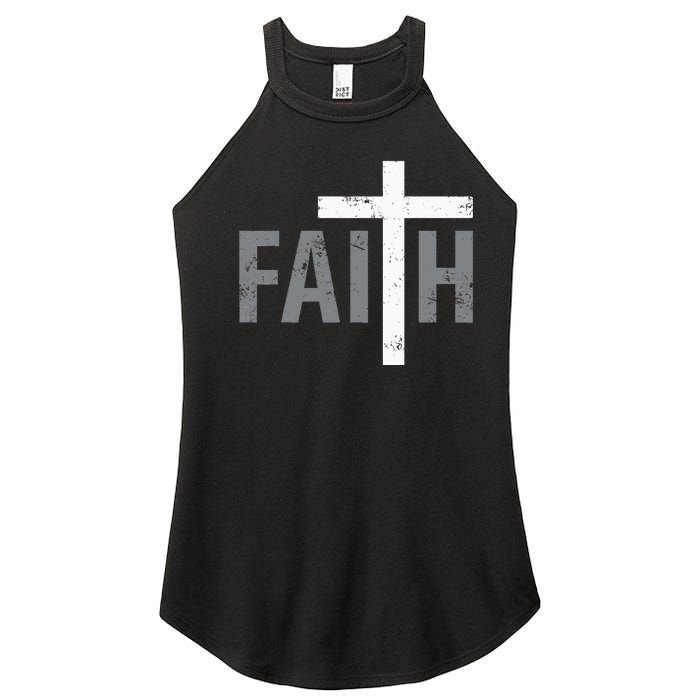 Christian Christ Religious Faith Cross Women’s Perfect Tri Rocker Tank