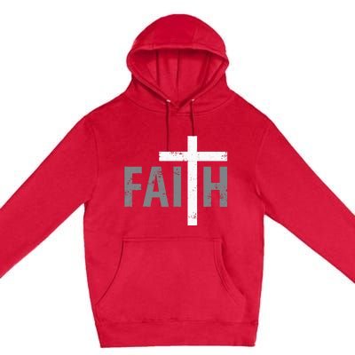 Christian Christ Religious Faith Cross Premium Pullover Hoodie