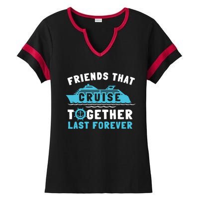 Cruising Ladies Halftime Notch Neck Tee