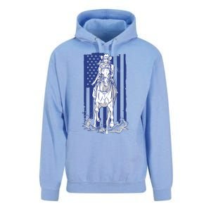 Rodeo Horse Country Life Cowboy Cowgirl Howdy American Flag Unisex Surf Hoodie