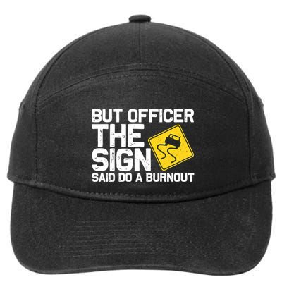 Cool Car Racing Auto Owner Drift Drag Racing Burnout Gift 7-Panel Snapback Hat